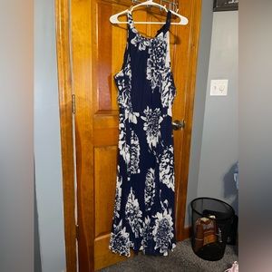 Lane Bryant maxi dress tie back neck